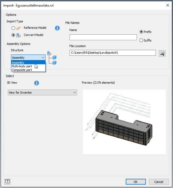 revit to inventor